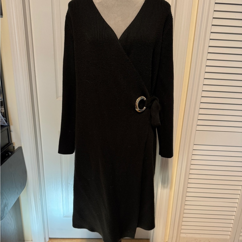 Monroe and Main Faux Wrap Sweater Dress XL - Picture 1 of 8